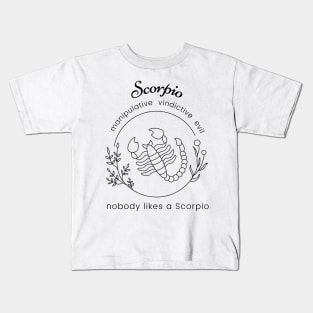 Funny Zodiac - Scorpio Kids T-Shirt